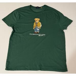 Men's Polo Ralph Lauren Polo Bear Green T-Shirt, Size XL